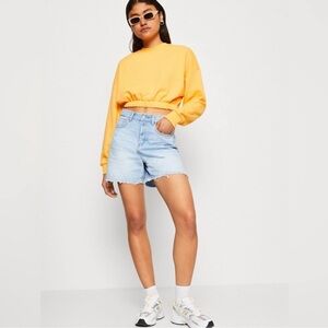 American Eagle Shorts Highest Rise Baggy Light Denim Size 8